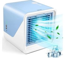 Pārnēsājams gaisa kondicionieris, personīgais dzesēšanas ventilators, 3 in 1 iztvaicēšana ar lielu ūdens tvertni, klusais mini kondicionieris, galda dzesēšanas ventilators mājai, guļamistabai, ceļojumiem un birojam