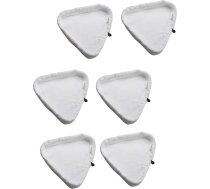 Tvaika mopu spilventiņi 6 Pack Universal Mazgājamas trīsstūra mikrošķiedras tīrīšanas spilventiņi Mazgājamās drāniņas X5 tvaika tīrītājiem un H2O