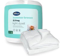 Silentnight Summer Breeze vienvietīga sega, 2,5 Tog, viegla vasaras sega, ideāli piemērota siltām naktīm un karstiem miegiem, hipoalerģiska un mazgājama veļasmašīnā, vienvietīga, 200 x 135 cm