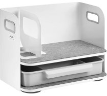 ER-440 Rakstāmgalda organizators ar atvilktni un grāmatu galu Biroja piederumu organizators Biroja piederumu organizators Biroja plaukts līdz 10 kg Balts