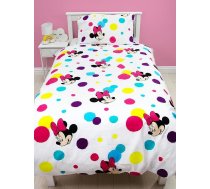 Disney Minnie Mouse gultasveļas komplekts, divpusējā gultasveļa ar punktiņiem, Minnie Mouse meiteņu gultasveļa, daudzkrāsains