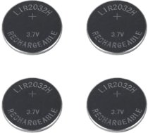 4 x LIR2032 uzlādējama baterija LIR 2032 3,7 V 70 mAh CR2032 baterija uzlādējama baterija Logitech K750 atslēgu pults tālvadības pults atslēgas baterijai, aizvieto CR 2032 bateriju