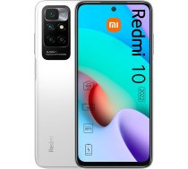 Xiaomi Redmi 10 2022 viedtālrunis, 6,5 collu FHD+ DotDisplay, MediaTek Helio G88, AI Quad kamera (4GB + 64GB, Pebble White)
