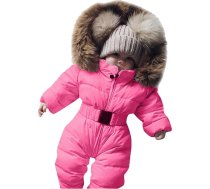 2024 - Baby Romper virsdrēbes Sniegtērps Meitenes mētelis zīdaiņu Jumpsuit Hooded jaka Silts meitenes mēteli un jaka zēni izmērs 12 Sniega bikses