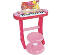 Bontempi 13 3671 Elektroniskās ērģeles ar kājām, mikrofonu un tabureti I Meitene, daudzkrāsains