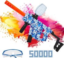 Gel Blaster, elektriskā rotaļlieta ar 5000 sveķu bumbiņām un aizsargbrillēm, dzimšanas dienas, ballītes, Lieldienas, āra šaušanas un komandu spēles un pieaugušajiem, atklājiet spriedzi! (Zils)