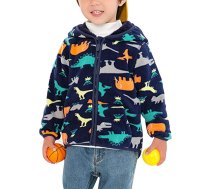 Baby Toddler Kids zīdaiņiem zēni meitenes flīsa jaka ar Stand-Up apkakles Zip Cuddly mīksts polārflīsa bērnu jaka sabiezē rudens ziemas karikatūra raksts izmērs 86-140