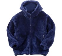 GZSRTT Bērnu ziemas flīsa jaka, bērnu pūkaina jaka, bērnu plīša jaka, bērniem, silts bērnu softshell kombinezons, flīsa jaka ar kapuci, bērnu ziemas jaka, ziemas jaka, ziemas jaka, zīdaiņiem, bērniem