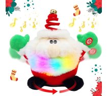 Hopearl Dziedošā dejas gaisma Ziemassvētku vecīša interaktīvā rotaļlieta Santa Claus Animētā plīša rotaļlieta dāvana bērniem, maziem bērniem, zēniem, zēniem, meitenēm 11 collas