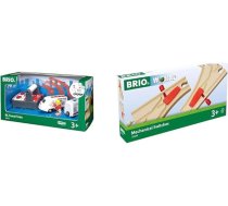 BRIO World 33510 IR Express Travel Train - elektriskā lokomotīve ar tālvadības pulti - Piederumu pasaule - rotaļlieta maziem bērniem, ieteicama no 3 gadu vecuma un dzelzceļa 33344 - Mech. Slēdžu pāris (L1/M1)