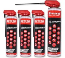 PTFE aerosols 4 x 400 ml - 10-in-1 smērviela uz PTFE bāzes Smērviela uz ķēdes Izsmidzināmā smērviela Rūsas noņemšanas līdzeklis Šķīstošā eļļa Griešanas eļļa Atbrīvotājs Pretkorozijas līdzeklis Aizsardzība pret koroziju Kontaktu s