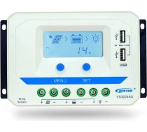 EPEVER saules enerģijas lādēšanas kontrolieris ar USB pieslēgvietām 12V/24V PWM saules paneļu akumulatora uzlādes kontrolieris ar LCD displeju saules sistēmai (30A VS3024AU)