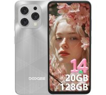 DOOGEE N55 Plus (20GB + 128GB) Android 14 viedtālrunis bez līguma, 90Hz mobilais tālrunis bez līguma Octa Core 6.56 Inch HD+, 5150 mAh mobilais tālrunis lēts, 13MP + 8MP bez Simlock mobilie telefoni 4G