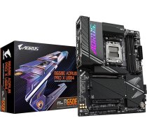 GIGABYTE B650E AORUS PRO X USB4 pamatplate - Atbalsta AMD AM5 CPU, 16+2+2+2 Digital VRM, līdz 8000MHz DDR5 (OC), 4xPCIe 5.0 M2, Wi-Fi 7, 2.5GbE LAN, USB 3.2 Gen 2 2x2