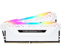 Corsair Vengeance CMW16GX4M2D3600C18W RGB PRO 16GB (2 x 8GB) DDR4 3600 (PC4-28800) C18 atmiņas modulis - balts