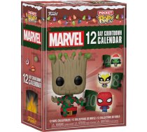 Funko atpakaļskaitīšanas kalendārs: Marvel 12 dienu - Marvel Comics - Adventes kalendārs - 12 pārsteigumu dienas - kolekcionējamas vinila minifigūriņas - noslēpumaina kastīte - dāvanu ideja - svētki Ziemassvētkiem