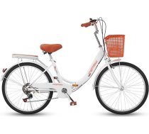22/24 collu saliekamais velosipēds pieaugušajiem, vīriešiem un sievietēm, pilnas riepas, piepilsētas velosipēds ar mainīgu ātrumu, retro velosipēds studentiem