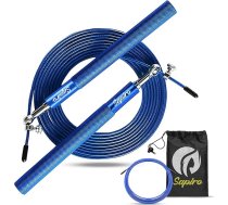 Sapiro - Crossfit Double Bearing Fast Spinning Skiping Rope 3M Regulējama profesionāla skrejceliņa ar pārnēsāšanas somu