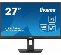 Monitors prolite xub2792hsu-b6 27 collas ips,hdmi,dp,100hz,slim,4xusb3.2,pivot,has(150mm),2x2w