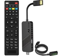 LEYF DVB-T2 uztvērējs, Full HD 1080P HDMI TV stick, slēpts aiz televizora, digitālais displejs, H265 HEVC Main 10 Bit, 2-in-1 universālā tālvadības pults, USB