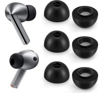 3X lieli putuplasta austiņu uzgaļi Samsung Galaxy Buds3 Pro, maksimāls komforts un nemainīgs fit ar atmiņas putu austiņu rezerves uzgaļiem