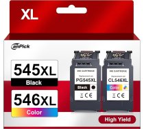 PG 545 CL 546 XL PG-545XL CL-546XL multipakete, kas paredzēta Canon printera kasetnei 545 546 XL priekš Pixma MX495 TR4550 TR4551 MG2550s MG2555s TS3150 TS3151 TS3350 MG30 MG30 50 50 MG051 MG2950 (1 melna)