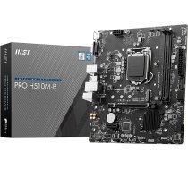 MSI PRO H510M-B pamatplate, Micro-ATX - 10. paaudzes Intel Core procesoru atbalsts, LGA 1200, LGA 1700 - 2 x DIMM (3200 MHz), 1 x PCIe 3.0 x16, USB 3.2 Gen1, 1G LAN, HDMI 1.4