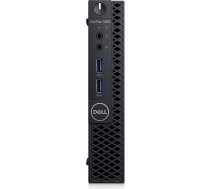 DELL TKGPJ - Optiplex 3060 MFF Micro Form Factor Intel Core i3-8100T (6M Cache, 3.10 GHz) 4GB (1x4GB) 2666MHz DDR4 128GB SSD SATA M.2 Intel UHD 630 Qualcomm QCA9377 Dual Band Wireless+Bluetooth, tastatūra MS116 Optiskā pele 65W barošanas vads Windows 1