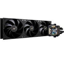 Thermalright FW 360 Black CPU ūdens dzesēšana, 360 AIO dzesēšana, IPS 320 x 240 izšķirtspējas LCD ekrāns, šķidrais CPU dzesētājs AMD/Intel šķidrais CPU dzesētājs: LGA1700/AM4/AM5, AIO ūdens dzesētājs.