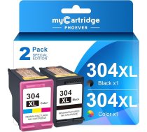 MYCARTRIDGE Phoever 304XL 304 XL kasetnes, kas ir saderīgas ar HP 304 printeru kasetnēm, melnas un krāsainas, kas paredzētas HP Envy 5020 5000 Deskjet 3750 2630 2620 printeru kasetnēm.