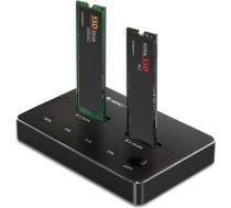 Dokēšanas stacija ssd m.2 | nvme | sata | usb-c | dual 2 x 2tb
