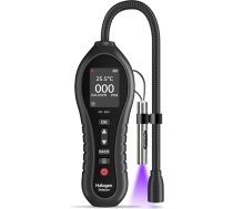 Halogēna detektors Halogēna gāzes detektors Gaisa kondicionēšanas aukstuma aģenta noplūdes detektors, 0-1000ppm Halogēna freona noplūdes detektors HVAC CFCs HCFCs HFCS R12 R22 R134a R410a ar 25 cm zondi gāzes noplūdes noteikšanai