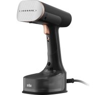 Braun QuickStyle 7 GS7077BK tvaikonis, Dual FreeGlide 3D tehnoloģija, FastSteam tehnoloģija, tvaikonis, tvaiks 35 g/min, ūdens tvertne 250 ml, 3 m kabeļa garums, gatavs 35 sekundēs, 1600 W, melns/melns