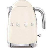 Smeg KLF03CREU 1.7L 2400W elektriskā tējkanna (1.7L, krēmkrāsa, hroms, nerūsējošais tērauds, pogas, sviras, 1m)