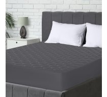Utopia Bedding Stepēts matrača pārvalks 160 x 200 cm, ievelkams matrača pārvalks, dziļa kabata matrača pārvalks, izstiepjams līdz 30 cm (pelēks)