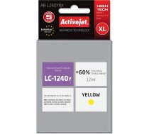 Effiki Activejet ab-1240ynx tinte (aizstājējinstruments brother lc1240y/1220y; augstākās kvalitātes; 12 ml; dzeltena)