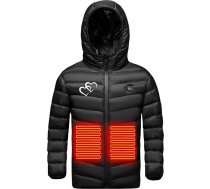 Battnot Apkures jaka bērniem, Apkures veste Bērnu veste mētelis USB elektriskā elektriskā sildīšanas jaka ar kapuci siltā ziemas siltā apģērba āra kempinga pārgājieniem siltā jaka
