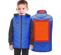 Apsildāmā veste bērnu izpārdošana, USB elektriskā apsildāmā veste zēniem meitenēm USB viedā apsildāmā veste ziemas siltā apsildāmā jaka bērniem ūdensizturīga vēja necaurlaidīga siltuma veste āra kempingiem pārgājieniem