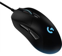 Logitech G403 spēļu pele ar HERO HERO 16000 DPI sensoru, LIGHTSYNC RGB, neliels svars 87 g un 10 g pēc izvēles, pīts kabelis, melna - ES iepakojums