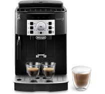 De'Longhi Magnifica S ECAM 22.110.B pilnībā automātisks kafijas automāts ar piena putotāju kapučīno pagatavošanai, ar espresso tiešās izvēles pogām un rotējošo regulatoru, 2 kafijas tasīšu funkcija, 1,8 litru ūdens tvertne, melns / sudrab