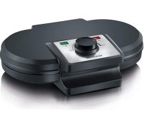 SEVERIN WA 2106 Divvietīgs vafeļu gludeklis, 1200 W, dubultā vafeļu plate, melns