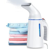Blesgam tvaicētājs, tvaicētājs ar tvaiku, tvaicētājs 40S, 120 ml ceļojuma gludeklis, ūdens tvertne, ceļojuma tvaicētājs, tvaika birste drēbēm, tvaika gludeklis, kreklu gludeklis, GY169, balts