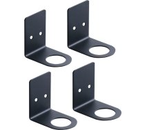 BiJun ziepju pudeles dozatora turētājs sienas stiprinājumam, ziepju dozators sienas pudeles statīva sienas piekaramais turētājs šampūnam (2,7 cm, melns)