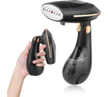 Tvaika tvaicētājs, 1500 W, tvaika birste, tvaika tvaicētājs ar ātru sildīšanu, 25 g/min tvaika, salokāms, nav nepieciešams gludināmais dēlis, tvaika taisnotājs apģērbiem mājās un ceļojumā