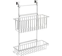 WENKO virtuves skapīša piekaramais plaukts Flexi - ar 2 plauktiem, 32 x 47 x 12,5 cm, hroms