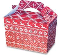 10 x Ziemeļvalstu Ziemassvētku pārtikas kastes Dāvanu kastes DIY partiju labdarības dāvanu kastes Ziemassvētku cupcake saldumi Kids Party Favour Bag