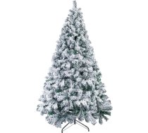 Uten Mākslīgā Ziemassvētku eglīte 150 cm ar sniegu, PVC blīvs PVC 500 galotņu Ziemassvētku eglīšu rotājums mājai, biznesam un birojam, iekļauts eglīšu statīvs