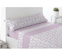 Miracle Home. Acari 4 daļu gultasveļas komplekts, piegulošā palagsveja, plakana palagsveja un divi spilvendrānas pārvalki, 50 % kokvilna, 50 % poliesteris, 180 x 200 cm, rozā krāsā.