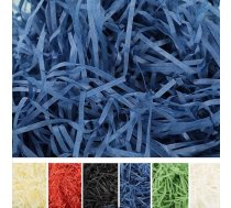 Sasmalcināts papīra pildīšanas materiāls Dāvanu papīra pildīšanas materiāls 200 g sasmalcināta papīra auduma papīrs DIY partiju grozu pildīšanai un dāvanu iesaiņošanai (tumši zils 200 g)