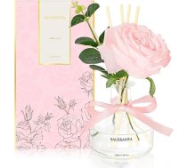 Saussavita niedru difuzora komplekts 200ml rožu ūdens aromātiskais difuzors ar 7 nūjiņām Ilgstoša ēterisko eļļu iedarbība 120 dienas, ideāli piemērots vannas istabai, plauktu dekoram, gaisa atsvaidzinātājam